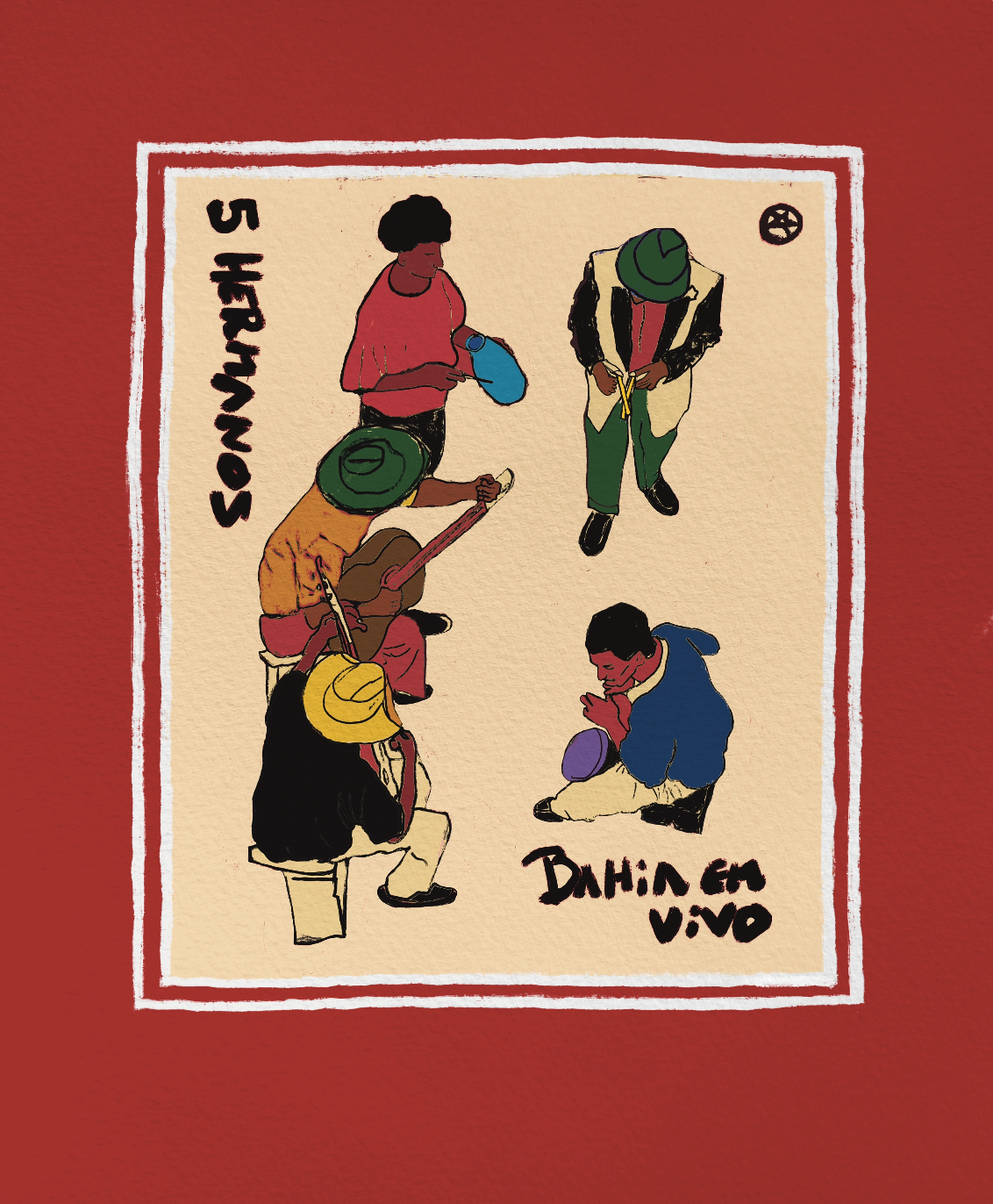 Live from Bahía (Red) - Art Print
