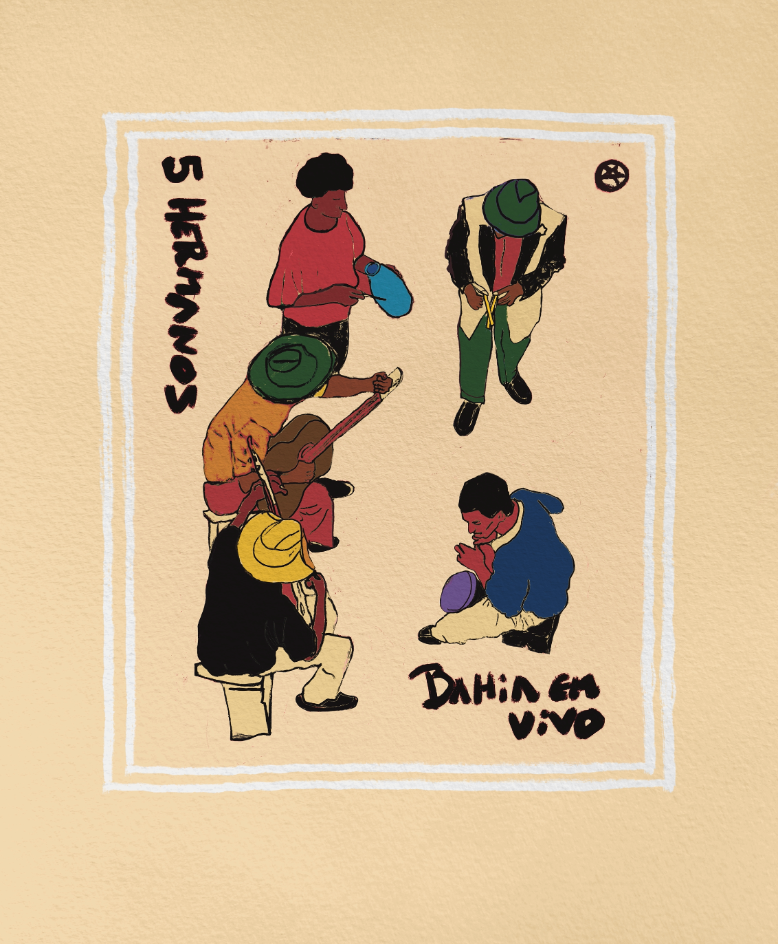 Live from Bahía (Beige) - Art Print