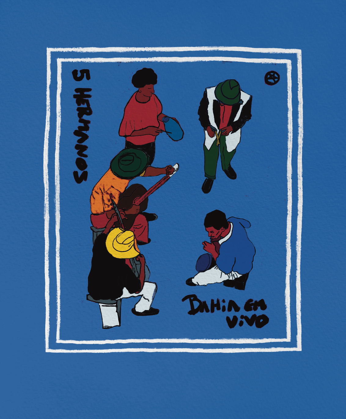 Live from Bahía (Blue) - Art Print