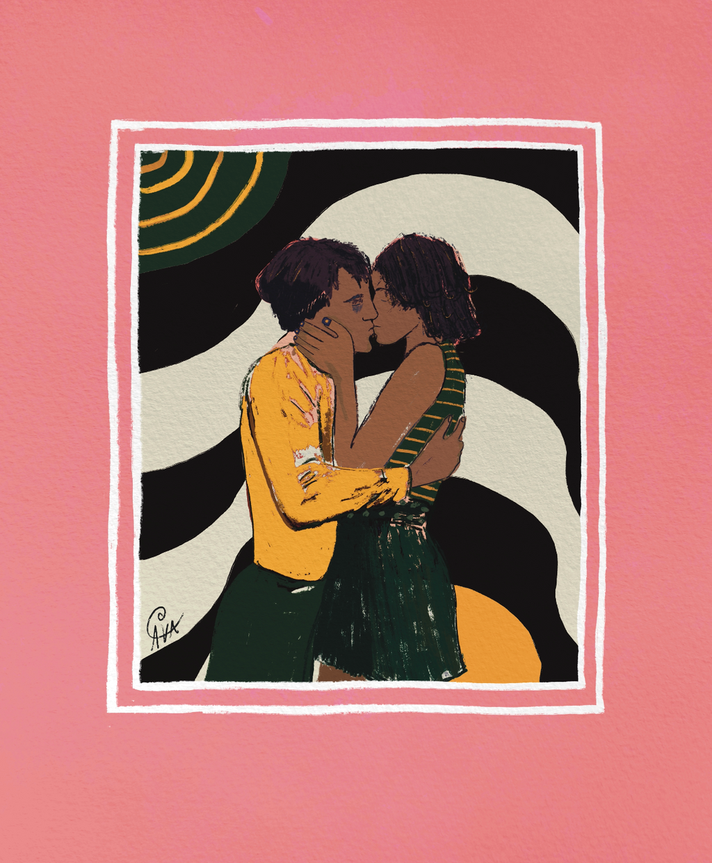 Beso Eterno (Pink) - Art Print